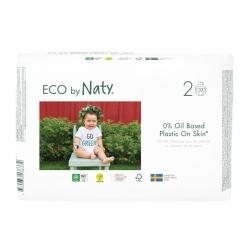 ECO BY NATY Plienky jednorazové 2 (3-6 kg) 33 ks