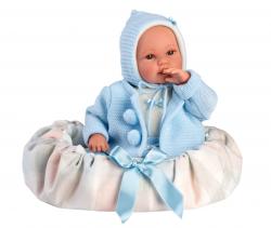 Llorens Llorens 63641 NEW BORN - realistická bábika bábätko so zvukom a mäkkým látkovým telom 36cm