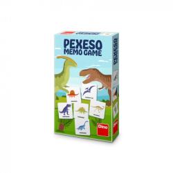 Teddies Pexeso Dinosaury 48ks pevných kartičiek v krabičke 11,5x18x3,5cm