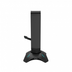 Canyon WH-200 čierny 3v1, stojan pre headset + bungee stabilizátor kábla + USB hub