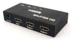 PremiumCord HDMI splitter 1-2 porty kovový - 4K, FULL HD, 3D