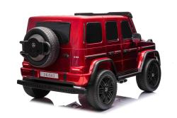 BENEO Mercedes-Benz G63 AMG 4x42 Dvojmiestne 24V, červené lak, MP4 s USB/AUX vstup, Pohon 4x4, Batér