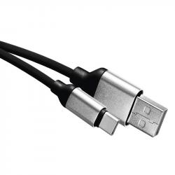 Emos Kábel USB-C 1m čierny
