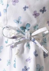 STERNTALER Klobúk s ochranou krku motýliky organická bavlna UV 30+ biela dievča- 51 cm 18-24 m