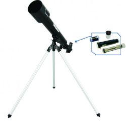 Wiky Teleskop 375x50 mm kovový v kufríku
