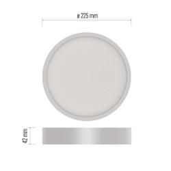 Emos NEXXO, okrúhle, biele, 21W, CCT