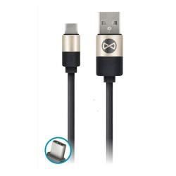 Forever USB-C kábel 1m čierny modern