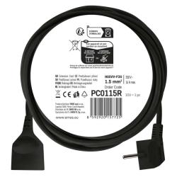 Emos 1 zásuvka 5m čierny 16A 1.5mm2