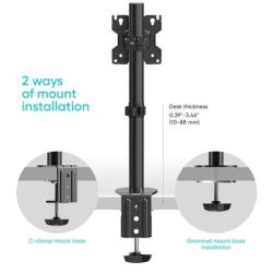 Onkron D101E stolný držiak na monitor pre 13 až 34" čierny, max 8kg