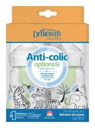 DR.BROWN'S Fľaša dojčenská Anti-colic Wide Neck Džungľa 150ml, 2ks