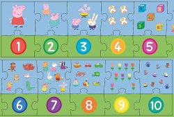 Trefl Trefl Vzdelávacie puzzle 20 - Čísla Peppa Pig