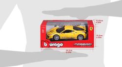 Bburago 2020 Bburago 1:24 Ferrari Racing 488 Challenge Yelow
