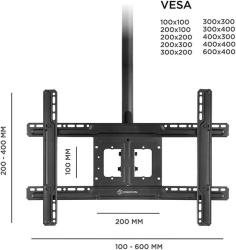Onkron N1L stropný držiak TV s nastaviteľnou výškou pre 32" - 80" obrazovky