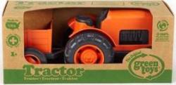 GREEN TOYS Traktor s vlečkou oranžový