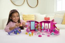 Mattel Mattel Enchantimals mačací módny obchod na kolesách herný set