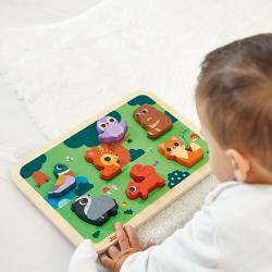 Janod Janod Drevené vkladacie puzzle pre najmenších Lesné zvieratá Chunky