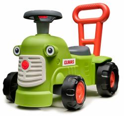 Falk Falk Odrážadlo a chodítko 2v1 traktor Claas svetlo zelený s volantom