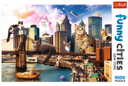 Trefl Trefl Puzzle 1000 Crazy City -  Cats in New York