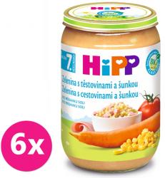 6x HiPP BIO Zelenina s cestovinami a šunkou 220 g