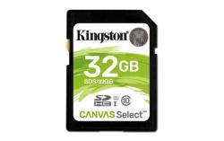 Kingston Canvas Select SDHC 32GB Class 10 UHS-I (r80MB,w10MB)