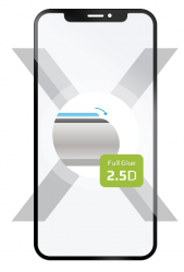 FIXED Full-Cover pre Redmi Note 7/7 Pro, lepenie cez celý displej, čierne