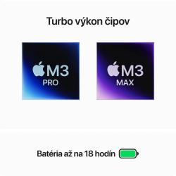 Apple MacBook Pro 14" Apple M3 Pro 11C CPU 14C GPU 18GB 512GB Kozmický čierny SK