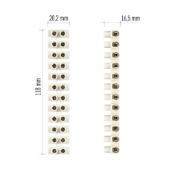Emos Skrutková svorkovnica 12×6–10mm2, 450V, biela