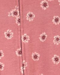 CARTER'S Overal na zips Sleep&Play Pink/Ivory Floral dievča 2ks 6m/ veľ. 68