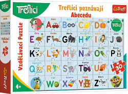 Trefl Trefl Vzdelávacie puzzle 30 dielikov - Treflíci spoznávajú abecedu CZ / Trefl