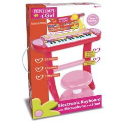 Bontempi Bontempi Detské elektronické piano so stoličkou a mikrofónom