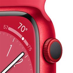 Apple Watch 8 GPS + Cellular 41mm RED Aluminium Case with RED Sport Band