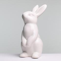 Zajac porcelán biely 7x5x13 cm