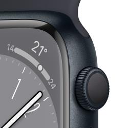 Apple Watch Series 8 GPS, 41mm Midnight Aluminium Case with Midnight Sport Band