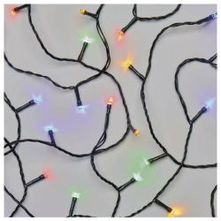 Emos LED vianočná reťaz 50m multicolor, časovač