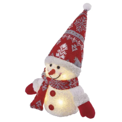 Emos LED vianočný snehuliak svietiaci, 25cm, 3xAAA, vnútorná, teplá biela