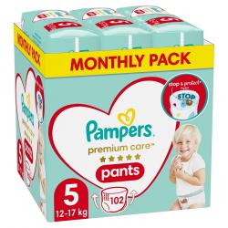PAMPERS Premium Care Nohavičky plienkové veľ. 5 (12-17 kg) 102 ks