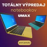 Totálny výpredaj notebookov Umax