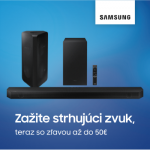 Zľava až do 50€ na vybrané audio zariadenia Samsung