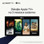 Získaj Apple TV+ k LG TV na 3 mesiace zadarmo!