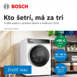 Kto šetrí má za tri s práčkami Bosch iDos