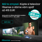 Hisense TV cashback až do výšky 415€