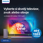 Philips cashback 40 alebo 150€ na vybraný tovar