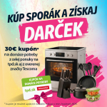 Kúp sporák a získaj kupón v hodnote 30€ na ďalší nákup domácich potrieb