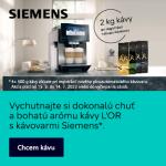 2kg kávy zadarmo k vybraným kávovarom Siemens  