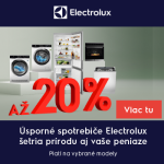 Prémiové spotrebiče Electrolux so zľavou až 20%