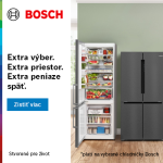Cashback až 200€ s chladničkami Bosch 