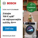 Sušte smart #LikeABosch a získajte 100€ späť za nákup sušičky BOSCH