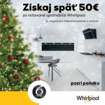Až 50€ späť so spotrebičmi Whirlpool