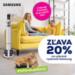 -20% klubová zľava vybrané vysávače Samsung  