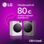 Získajte späť až 80€ nákupom vybraných spotrebičov LG